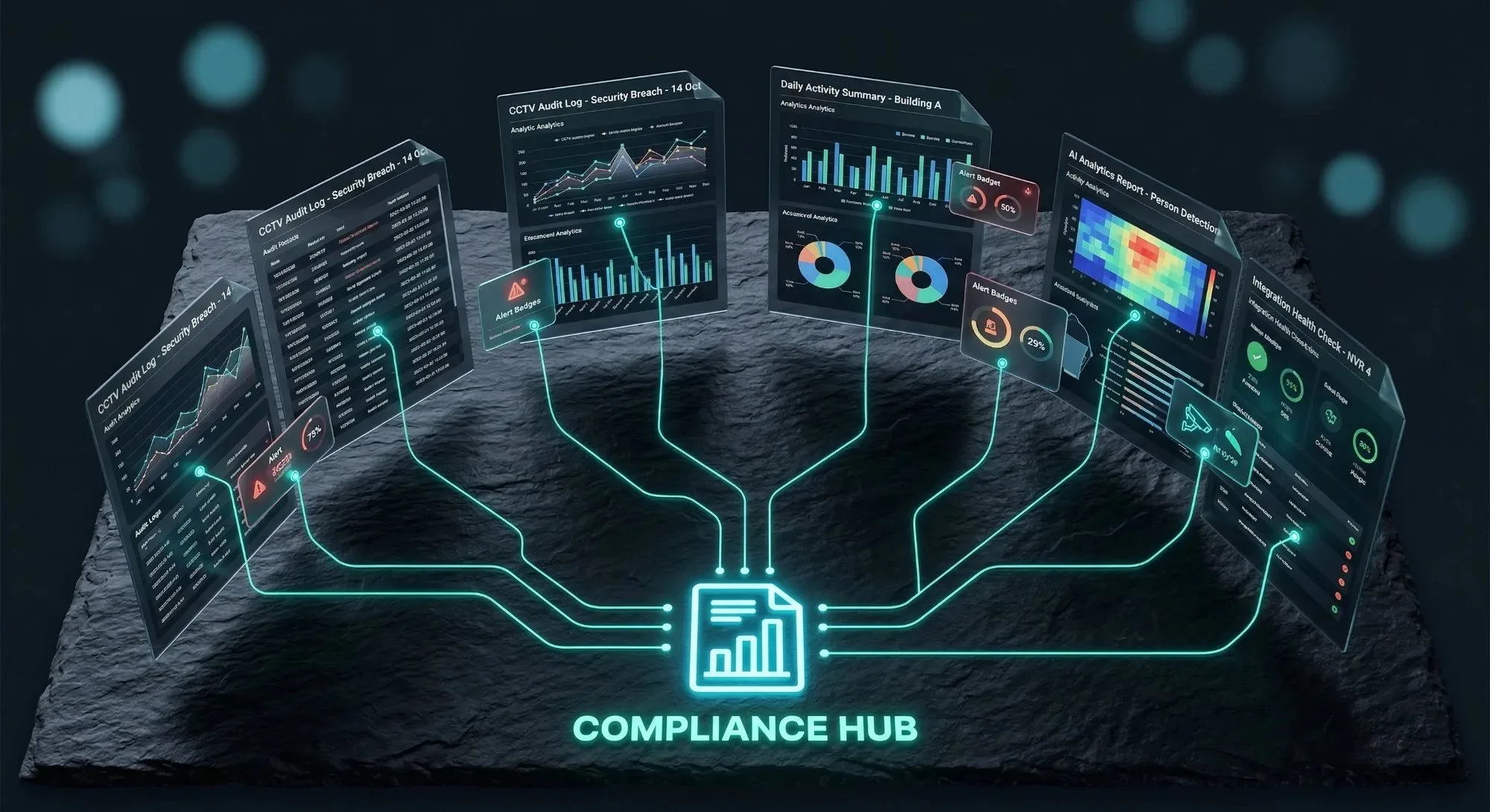 TentoVision compliance hub automated reports audit logs
