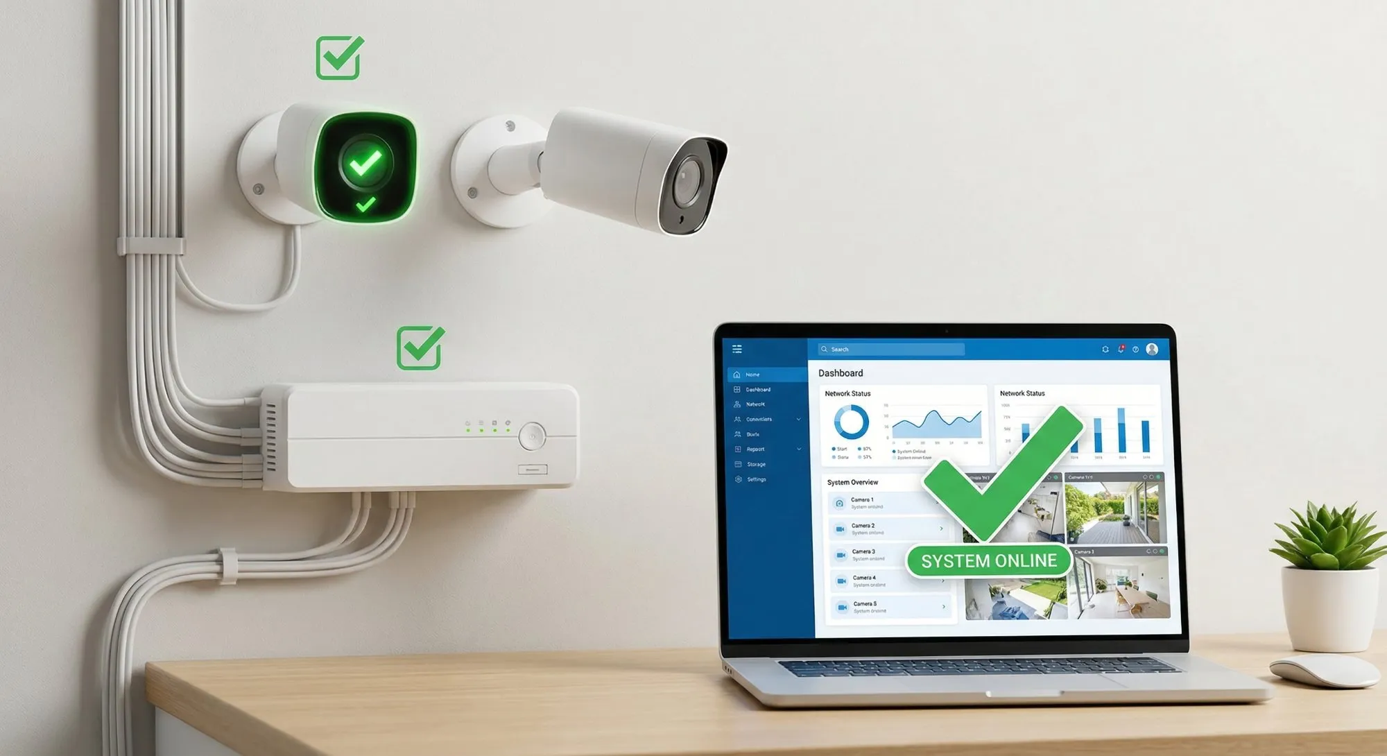 Instant CCTV setup zero hardware replacement — camera system online