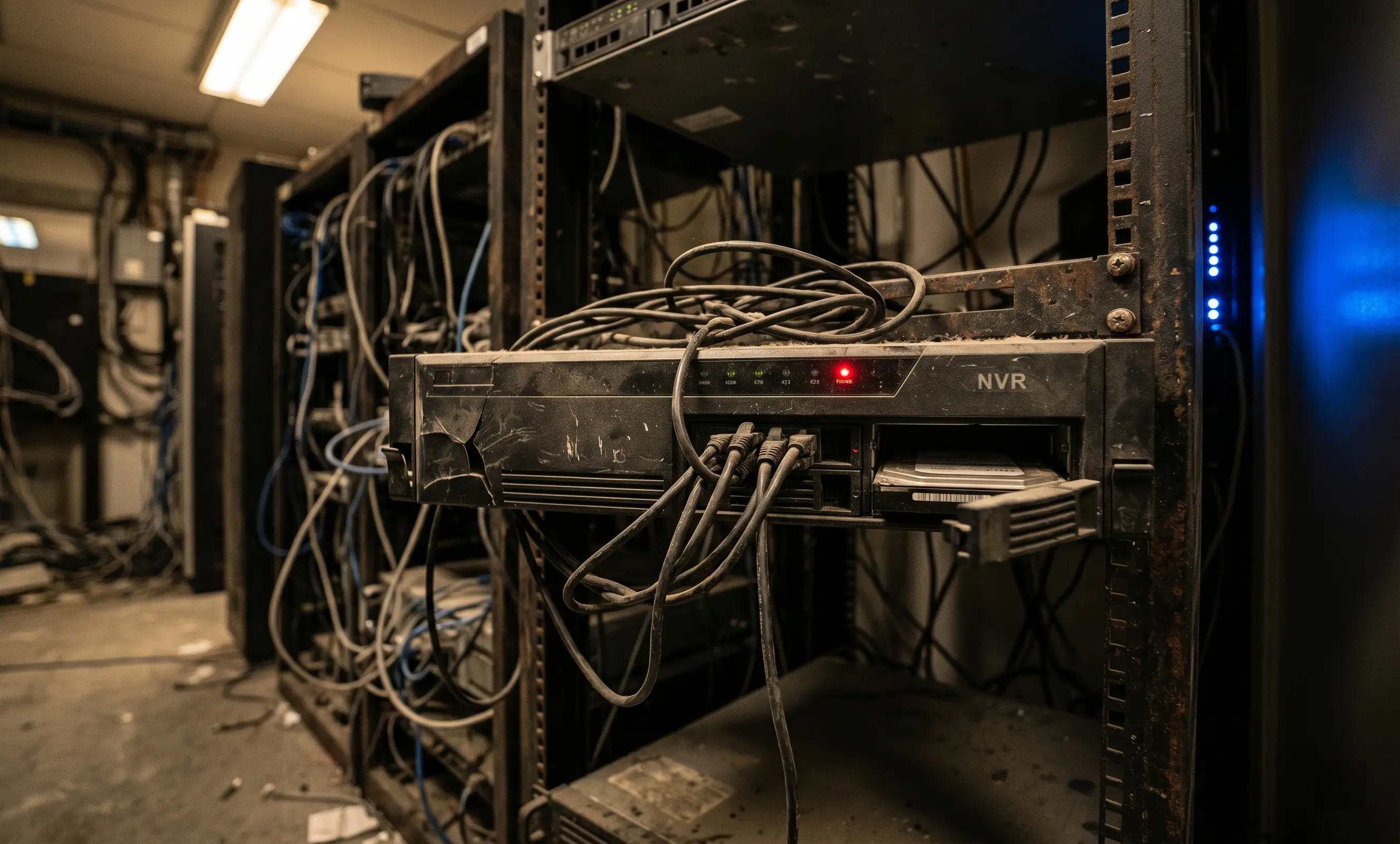 Comparison showing aging on-site NVR vs Tentovision cloud-based VMS