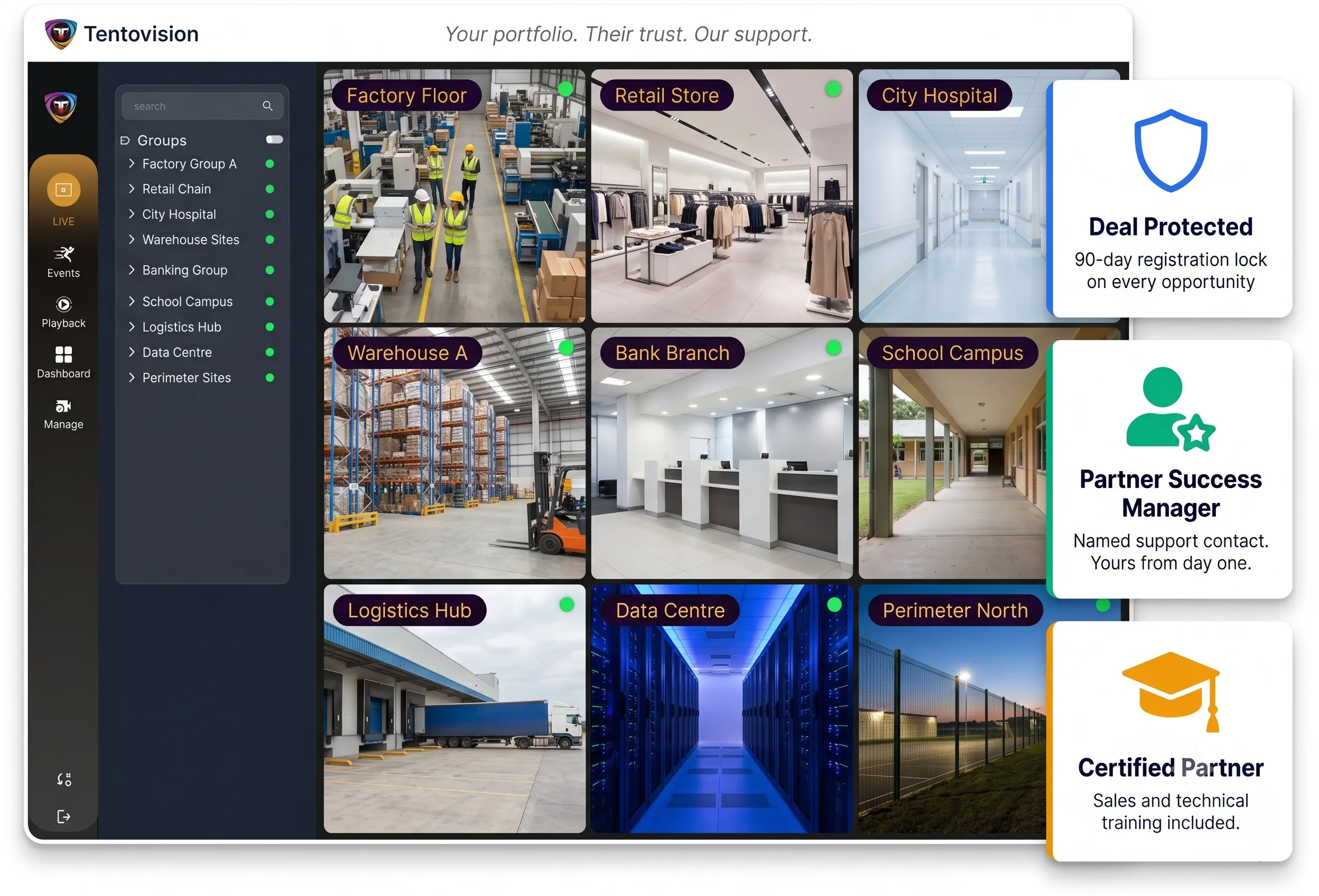 Tentosoft partner revenue share and growth support — commission dashboard, deal pipeline, and quarterly business reviews