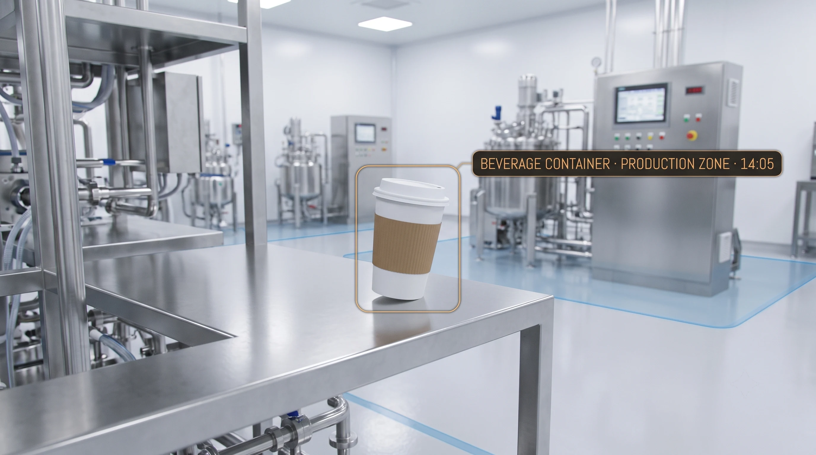 AI detecting eating or drinking in a production zone where it is not permitted