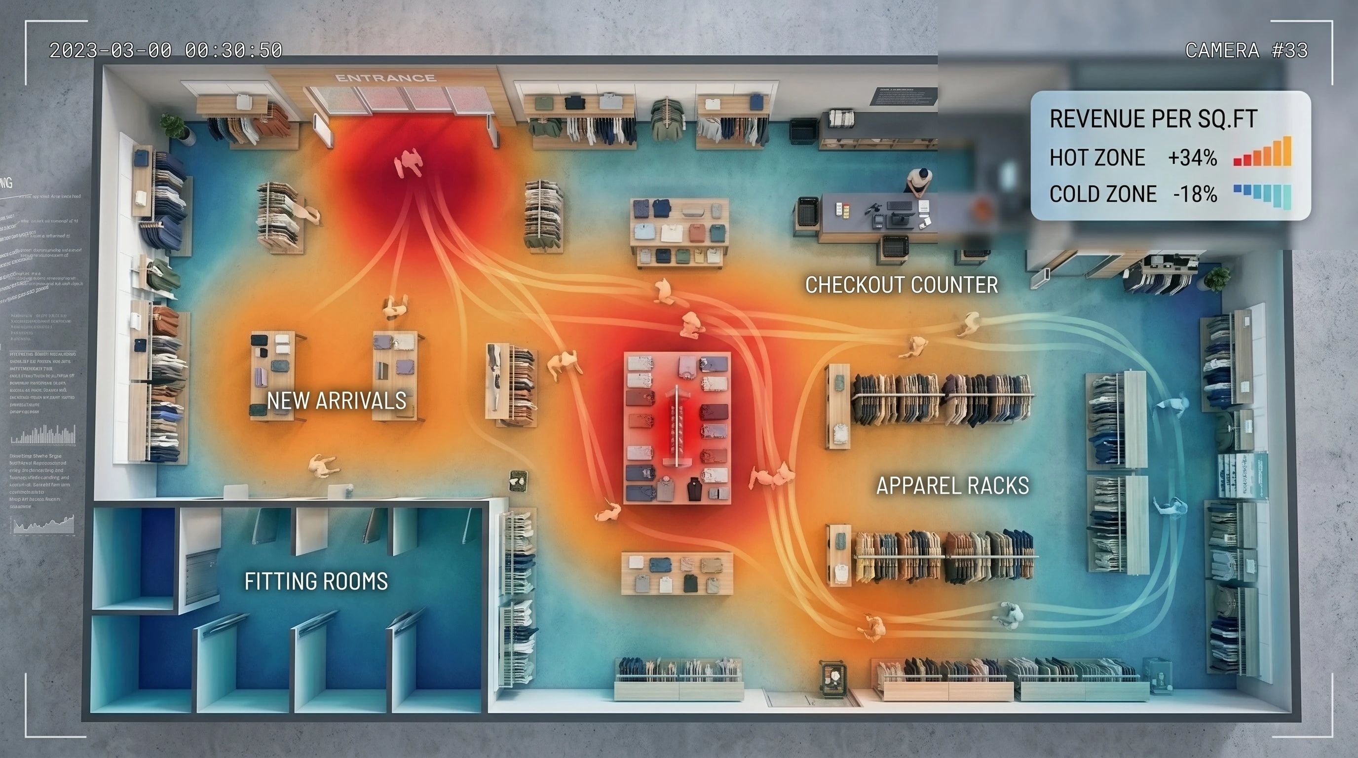 Customer behaviour analysis and store heat mapping for retail layout optimisation in India