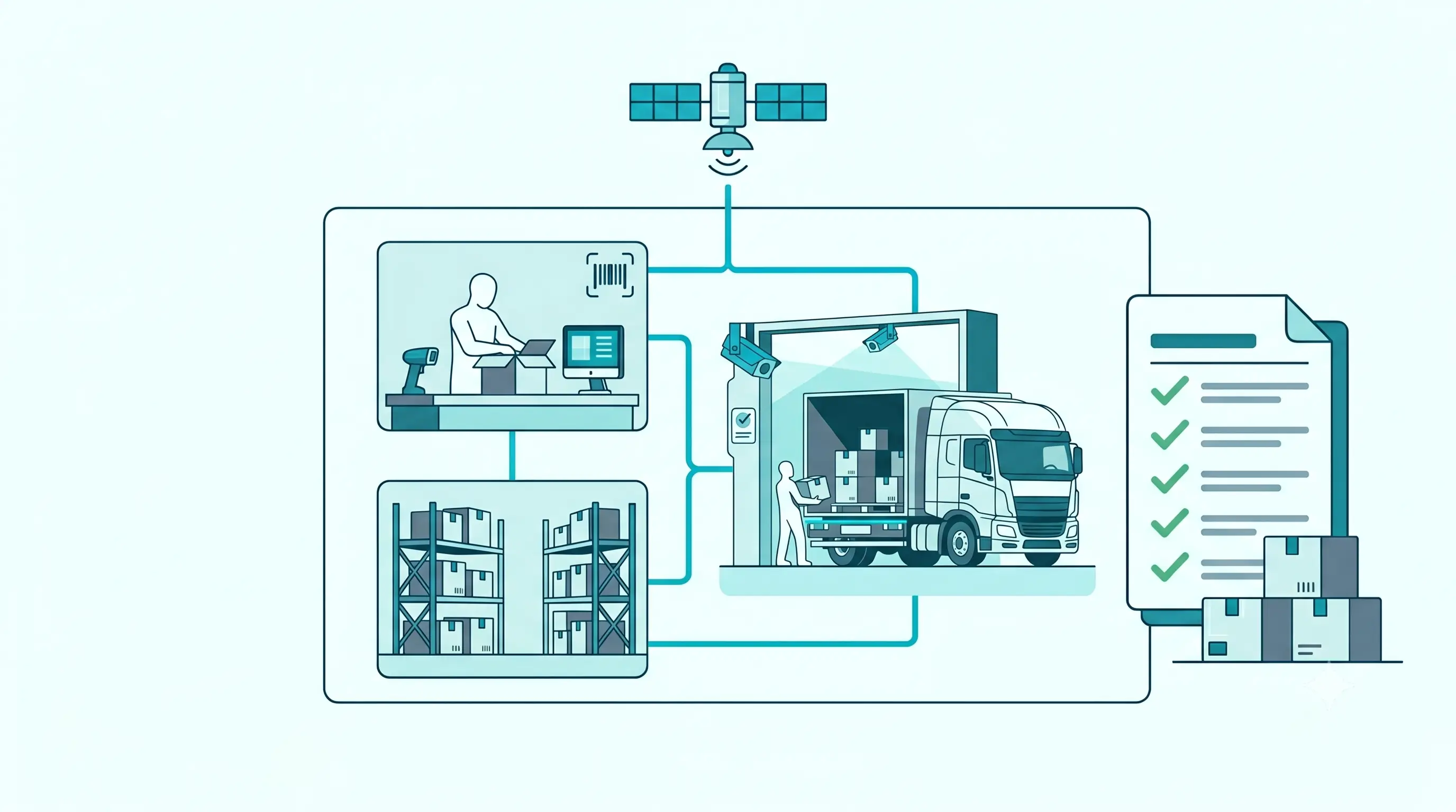 Tentovision multi-warehouse central dashboard showing live verification, security and recording status across multiple distribution centres and fulfillment hubs on a single role-based view, with camera health monitoring confirming coverage at each site